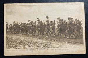 Mint Australia Real Picture Postcard RPPC Wiltshires Cheering During Advance