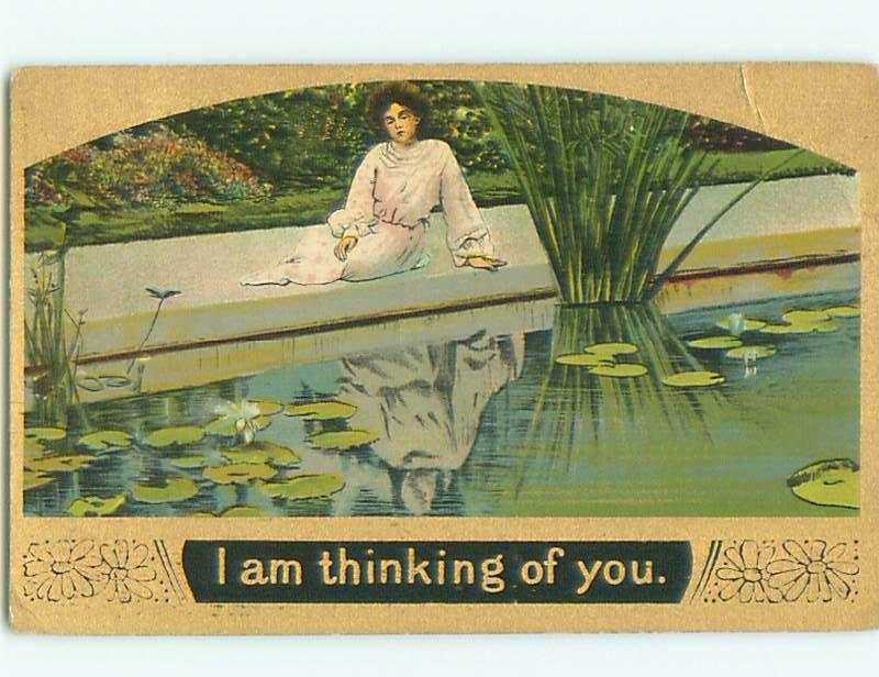 Divided-Back PRETTY WOMAN Risque Interest Postcard AA7769