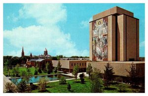 Postcard LIBRARY SCENE South Bend Indiana IN AR3449