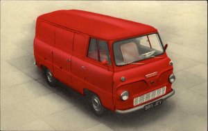 Red Van Thames Panel Van Ad Advertising Fosh & Cross Ltd Vintage Postcard