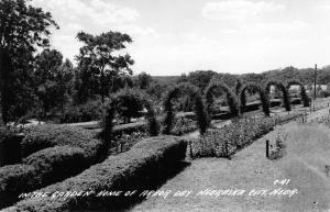 Nebraska City Nebraska in the garden home of Arbor Day real photo pc Y11174