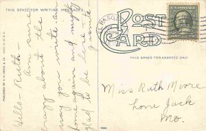 Market Place Interior Juarez Mexico 1910 postcard