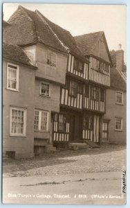 RPPC Dick Turpin's Cottage THAXTED Essex England UK white's series Postcard