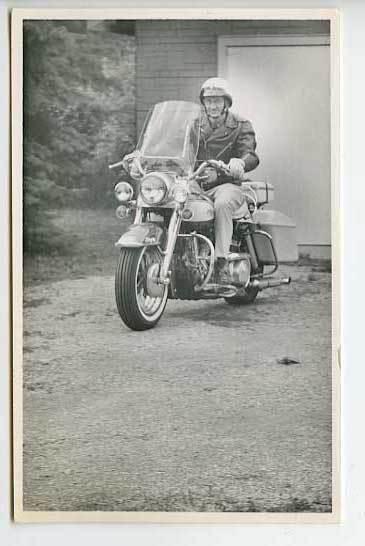 ADA OH Vintage Motorcycle 1968 RPPC Postcard