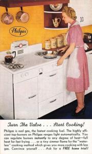 Philgas Kitchen Range Stove Cooking Economy Kitchen Postcard