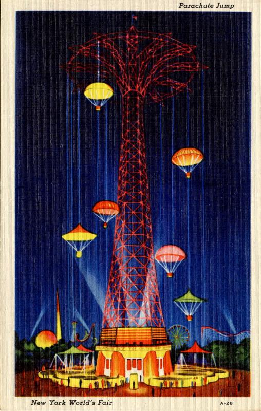 NY - 1939 New York World's Fair. Parachute Jump Amusement