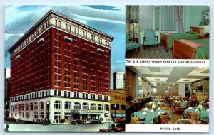 MONTGOMERY, AL Alabama ~ Dinkler-JEFFERSON DAVIS HOTEL  c1950s  Postcard