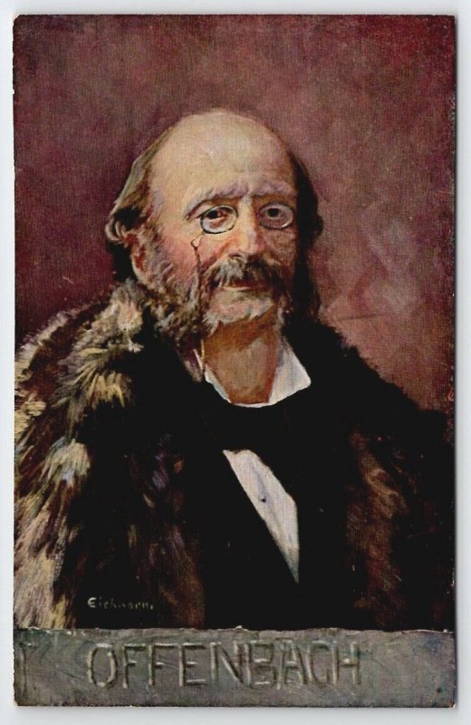 Composer Offenbach Portrait Art Postcard U22