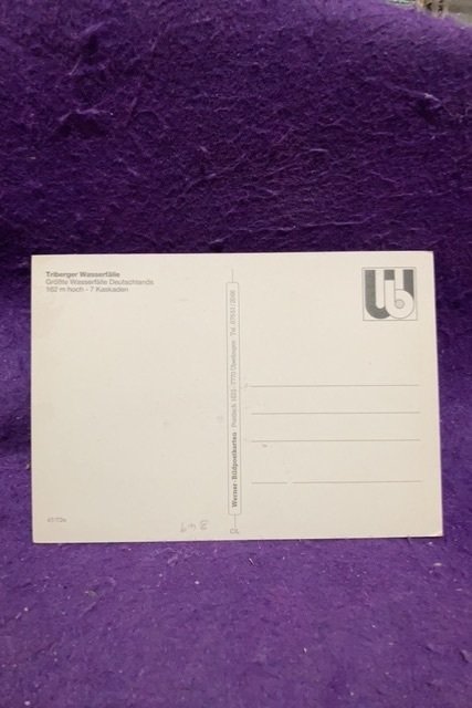 Germany Triberger Wasserfalle Unposted