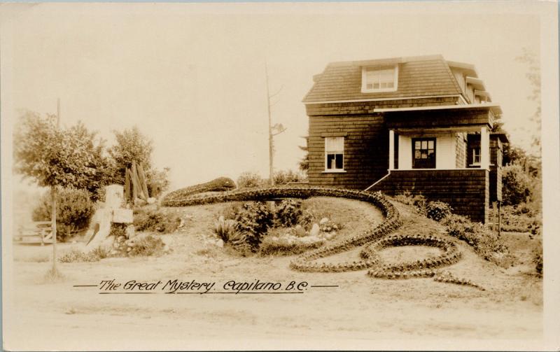 The Great Mystery Capilano BC Unused Gowen Sutton Real Photo Postcard E36