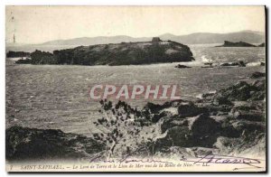 Old Postcard Saint Raphael Lion Land and Sea Lion Seen from the Route de Nice