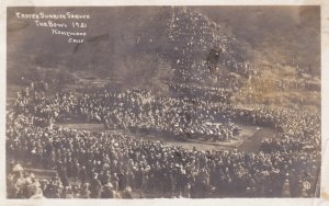 California Hollywood Easter Sunrise Services At The Hollywood Bowl Real Photo