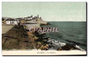 Old Postcard Antibes Remparts