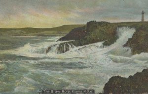 The Blow Hole Kiama New South Wales Australia Old Postcard
