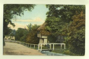 tp5488 - Kent - Thatched Cottage & Bridge at Frog Holt in Folkestone - Postcard 