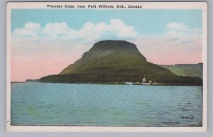 Thunder Cape Near Fort William, Ontario, Vintage Valentine-Black Postcard