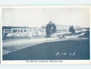 Unused 1930's OLD CARS AT MILL NUMBER TWO FACTORY Published In Auburn IN c6841