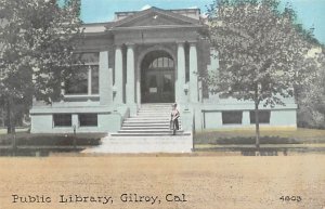 Public Library Gilroy CA USA Postcard
