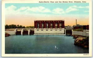 M-6314 Hydro-Electric Plant and Des Moines River Ottumwa Iowa