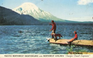 Postcard Pacific Coast Northwest Airlines 