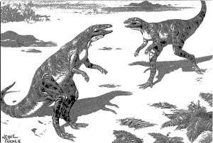 Scleromochlus Dinosaur British Museum Natural History Postcard