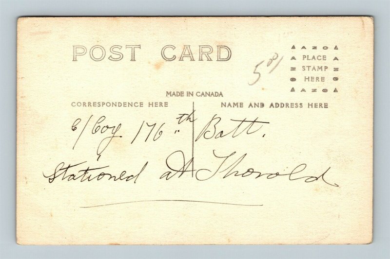 RPPC WW1 photo postcard of Canadian CEF soldier RPPC WW1 photo postcard of Canadian CEF soldier