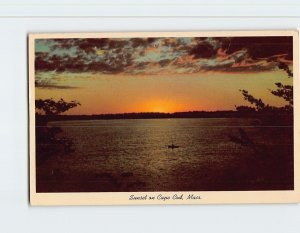 Postcard Sunset on Cape Cod, Massachusetts