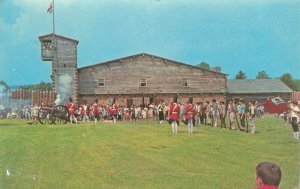 Charlestown New Hampshire  Fort #4 Muster Day, Soldiers Chrome Postcard