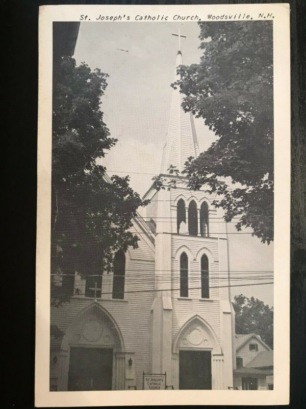 Vintage Postcard 19151930 St. Joseph's Catholic Church Woodsville New