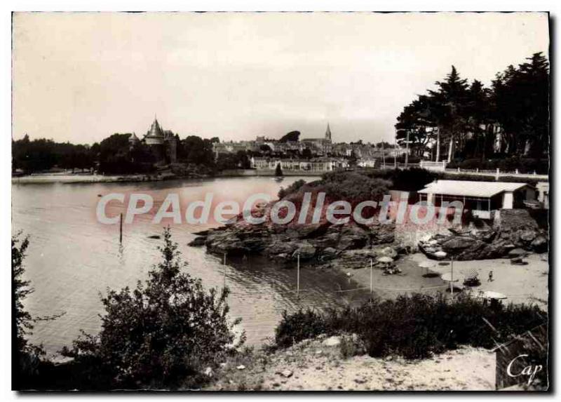 Modern Postcard Pornic the entrance of the Port and the Baths of Anse aux Rab...