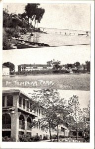 Spirit Lake IA Iowa KNIGHT'S TEMPLAR/MASON'S HOTEL Templar Park ca1920s Postcard