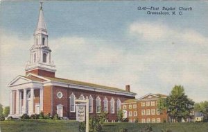 North Carolina Greensboro First Baptist Church Curteich