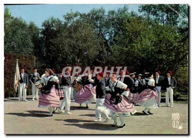 Modern Reflections of France Postcard French Riviera typical dance executed b...