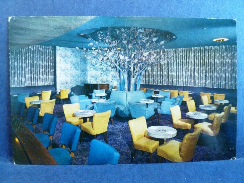 Postcard GA Savannah The Purple Tree Lounge Interior