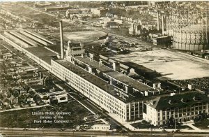 1932 Detroit Michigan Lincoln Motor occupation RPPC Postcard 25-11618