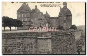 Old Postcard Hautefort Entree du Chateau