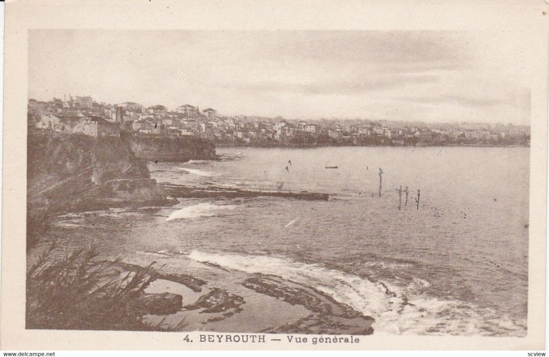 BEYROUTH . Lebanon , 1910s ; Vue Generale