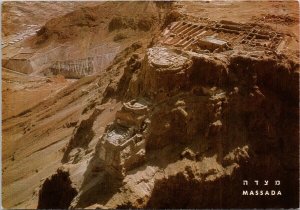 Massada General View Ruins of Fortress  Israel Masada Continental Postcard C10