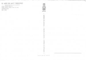 El Arte De Ant   Ordoneez Continental Size: Approx 4 X 6 inches (15 cm X 10.5...