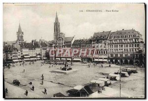Postcard Old Strasbourg Place Kleber
