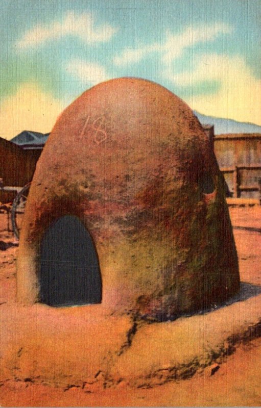 Adobe Bake Oven Used By Both Indians and Mexicans New Mexico Curteich