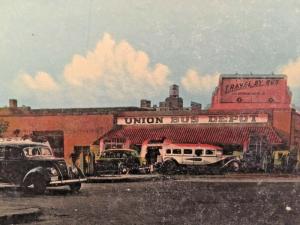 Postcard Union Bus Depot, Edmonton, Alberta, Canada   Y5