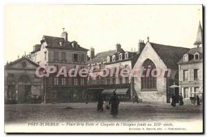 Postcard Old Bridge Audemer Place De La Chapelle De Halle And I'hospice