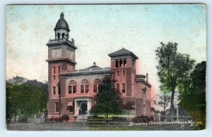 WARREN, AR Arkansas ~ BRADLEY COUNTY COURT HOUSE ~ 1913  Postcard