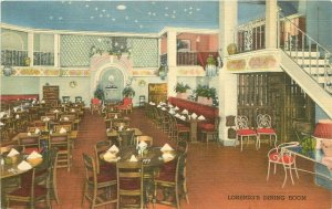 New York Rochester Casa Lorenzo Interior Teich Postcard 22-905