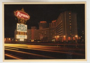 P2381,  vintage postcard sign riviera melissa manchester gatlin bros los vegas