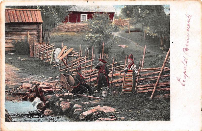 B86581 child enfant folklore   lapland sami types ethnics sweden