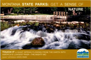 Giant Springs, Longest River  Great Falls State Park Montana Senate Postcard