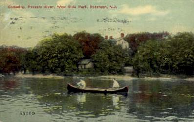 Canoeing, Passaic River Paterson NJ 1912