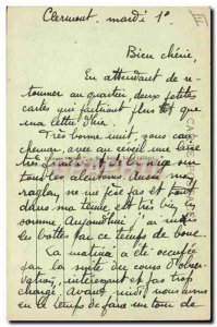 Old Postcard Interior Auvergne Auvergne